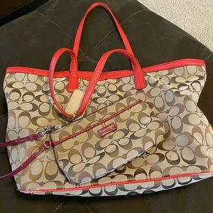 Coach Bag & Wristlet